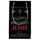 Oogzalig Sweater Design Happy Birthday Jesus Relig Klein Cadeauzakje (Voorkant)