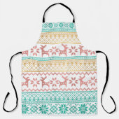 Oogzalig trui breekt groen roos goud modern chic schort (Voorkant)