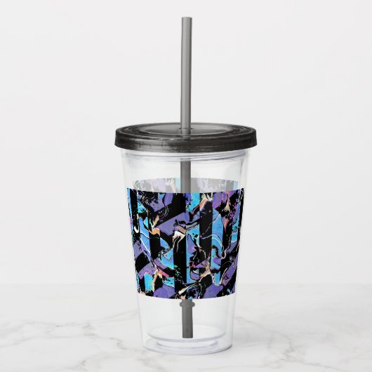 Oogzweer acryl tumbler acryl drinkbeker (Voorkant)