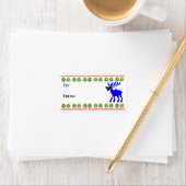 Oogzweet (hiermee omgaan) rendierlabel etiket (Insitu)