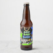 Ooh Baby Baby | Hop Hop Baby shower Bier Etiket (Voorkant)