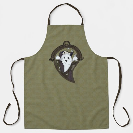 Ooh de Ghost All-Over Print Schort (Voorkant)