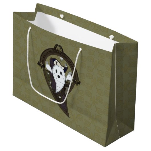 Ooh de Ghost Gift Bag Large Cadeautasje (Voorkant Gekanteld)