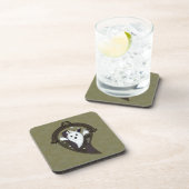 Ooh de Ghost Square Coaster Onderzetter (Rechterzijde)