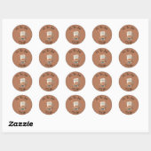 Ooh De Joys Van Koffie Ronde Sticker (Vel)
