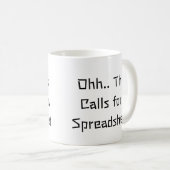 Ooh, dit vraagt om een spreadsheet, Excel-held  Koffiemok (Voorkant rechts)