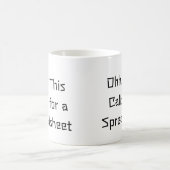 Ooh, dit vraagt om een spreadsheet, Excel-held  Koffiemok (Center)