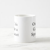 Ooh dit vraagt om een spreadsheet, grappige remote koffiemok (Center)
