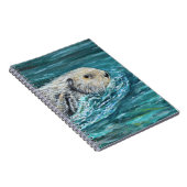 Ooh Goody Lunchtime Zee Otter Painting Notitieboek (Rechterzijde)