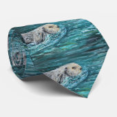 Ooh Goody Lunchtime Zee Otter Painting Stropdas (Opgerold)