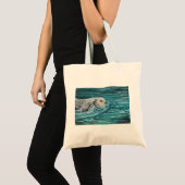 Ooh Goody Lunchtime Zee Otter Painting Tote Bag (Voorkant (product))
