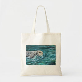 Ooh Goody Lunchtime Zee Otter Painting Tote Bag