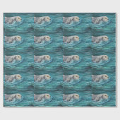 Ooh Goody Lunchtime Zee Otter Painting Wrapping Pa Cadeaupapier (Vlak)