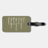 Ooh, het spook Bagagelabel (Achterkant horizontaal)