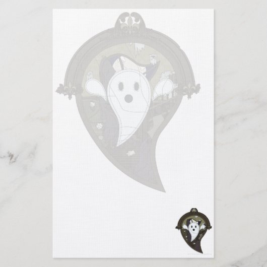 Ooh het spook stationery briefpapier (Voorkant)
