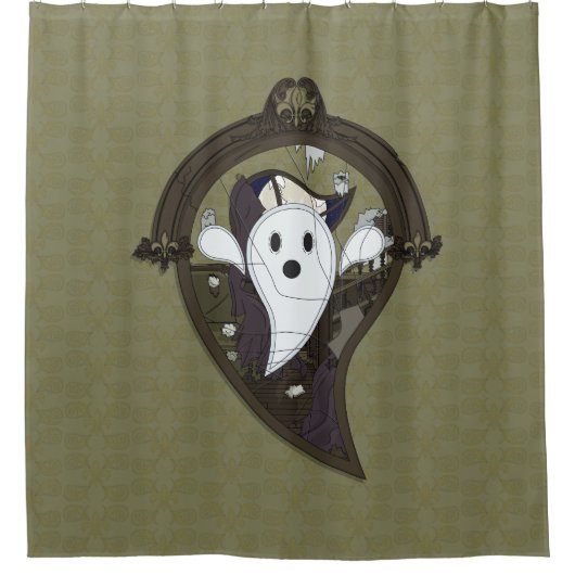 Ooh het spookgordijn douchegordijn (Voorkant)