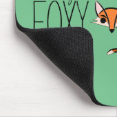 Ooh Ja Foxy Cute Fox Slogan Muismat (Hoek)