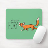 Ooh Ja Foxy Cute Fox Slogan Muismat (Met muis)