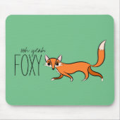Ooh Ja Foxy Cute Fox Slogan Muismat (Voorkant)