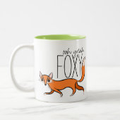 Ooh Ja Foxy Tweekleurige Koffiemok (Links)