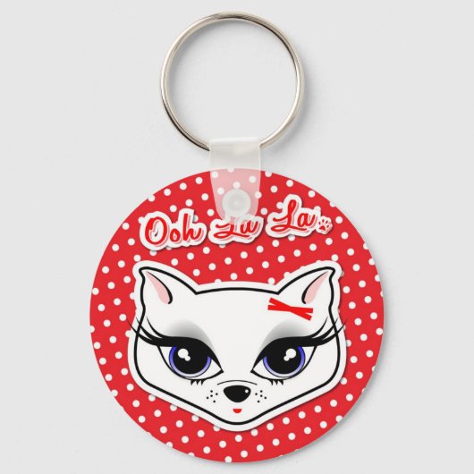 Ooh La Kat Sleutelhanger (Voorkant)