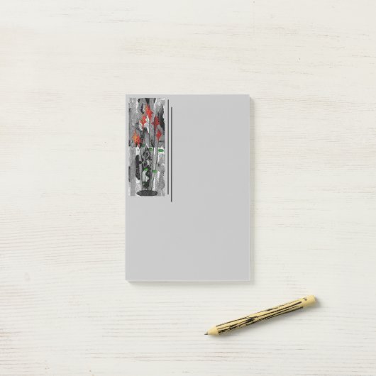 "Ooh La, La" (4" x 6") Post-it Opmerkingen Post-it® Notes (Op bureau)