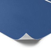 Ooh La La Franse uitdrukking in blauw Poster (Hoek)