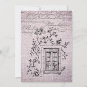 Ooh la la French Floral Paris Party Kaart (Achterkant)