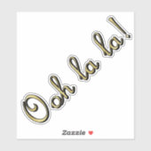Ooh la la! Gouden Sticker (Vel)