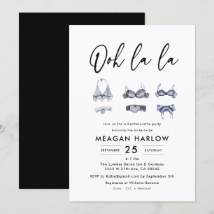 Ooh La La Lingerie Shower Bachelorette Party  Kaart