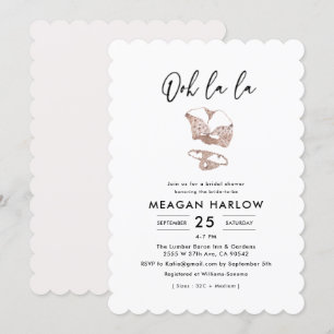 Ooh La La Lingerie Vrijgezellenfeest Hen Party Kaart