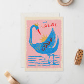 OOH LA LA NOTITIEKAARTJE (Voorkant / Achterkant in situ)