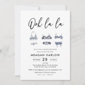 Ooh La La Ondergoed Bruidsmeisjes Borrel Kaart (Voorkant)