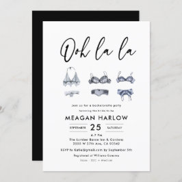 Ooh La La Ondergoed Bruidsmeisjes Borrel  Kaart