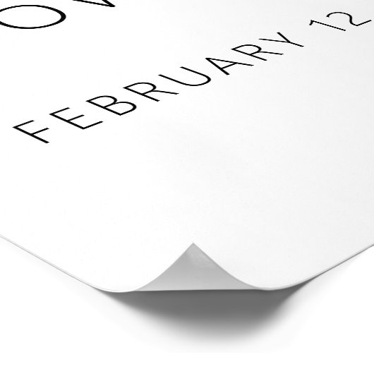 Ooh La La Parijs Bruidsfeest Verwelkoming Poster (Hoek)