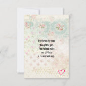 Ooh La La Paris Eiffel Tower Dank u Bedankkaart (Achterkant)