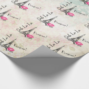 Ooh La La Paris Eiffel Tower on  Pattern Cadeaupapier