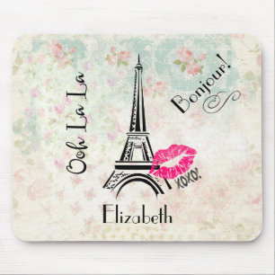 Ooh La La Paris Eiffel Tower on  Pattern Muismat