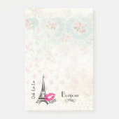 Ooh La La Paris Eiffel Tower on  Pattern Post-it® Notes (Voorkant)
