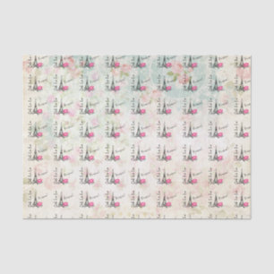 Ooh La La Paris Eiffel Tower on  Pattern Tissuepapier