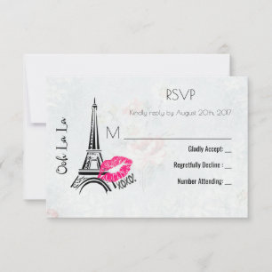 Ooh La La Paris Eiffel Tower  RSVP Kaartje