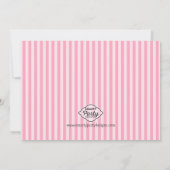 Ooh la la - Paris Poodle Roze Baby Borrel Kaart (Achterkant)