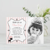 Ooh la la! Paris roze poedel Kaart (Staand voorkant)