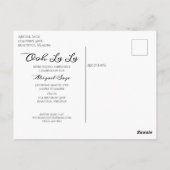 Ooh La La Paris Skyline Foto Birthday Party Briefkaart (Achterkant)