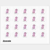 Ooh La La Poodle Ronde Sticker (Vel)