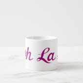 Ooh La La Script Magenta Espresso Kop (Voorkant)