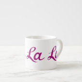 Ooh La La Script Magenta Espresso Kop (Voorkant rechts)