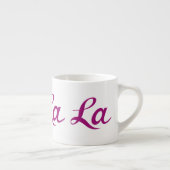 Ooh La La Script Magenta Espresso Kop (Rechts)