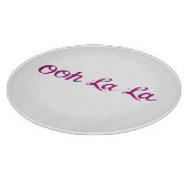 Ooh La La Script Magenta Snijplank (Hoek)