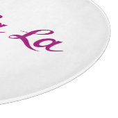 Ooh La La Script Magenta Snijplank (Hoek)